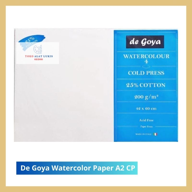 

De Goya Watercolor Paper A2 200gsm / Kertas Cat Air