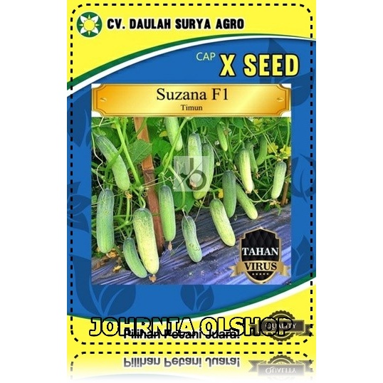 Johrnia 10 Benih Biji Timun SUZANA F1