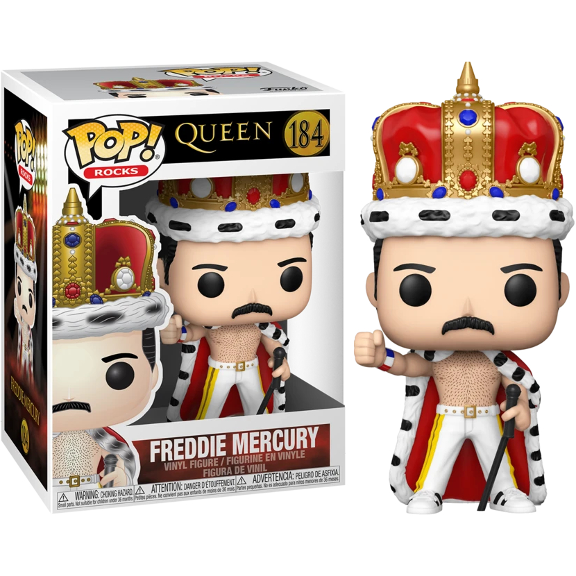 Funko POP Rocks - Queen - Freddie Mercury King #184