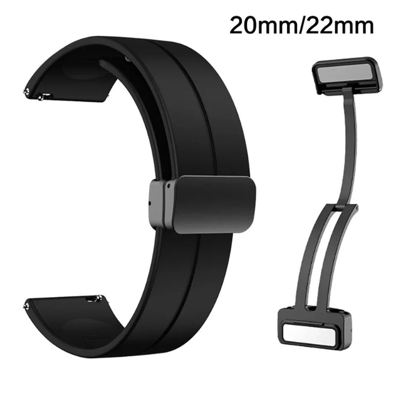 Rubber Strap Silicone For Samsung Galaxy Watch 6/4/5/ Pro/Clasic/3 /Gear S3 20mm 22mm Silicone Magne