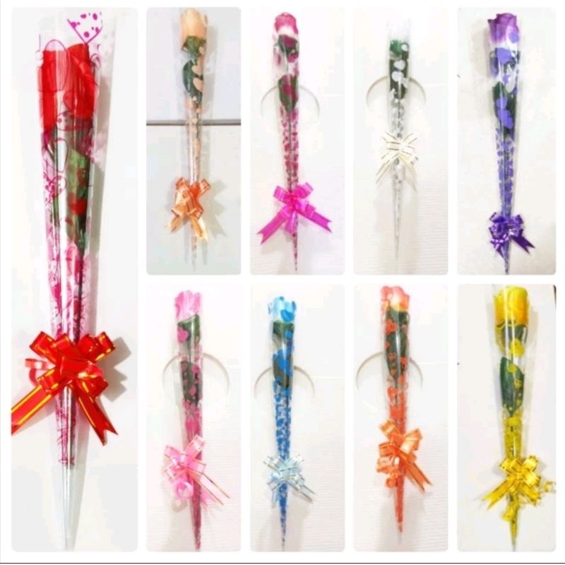 bunga mawar tangkai/ bunga mawar plastik