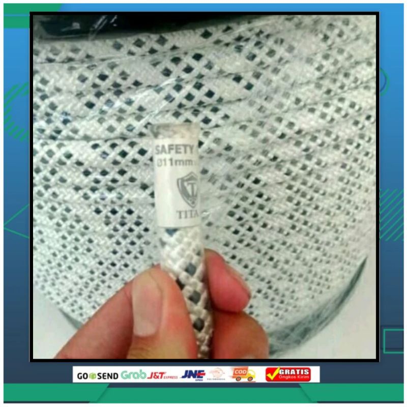 Tali Karmantel Statis Titan 11mm × 200 meter/Tali karmantel Meteran/Tali karmantel Panjat Tebing/Tal