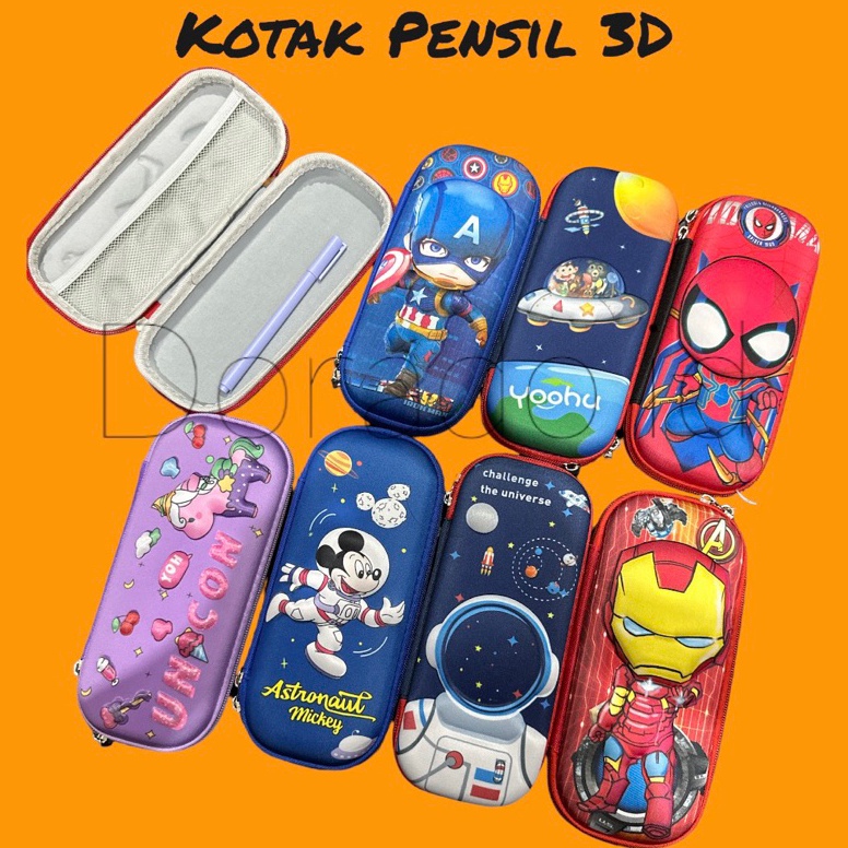 

[J0Q57] Tempat pensil kotak pensil 3D Karakter 43