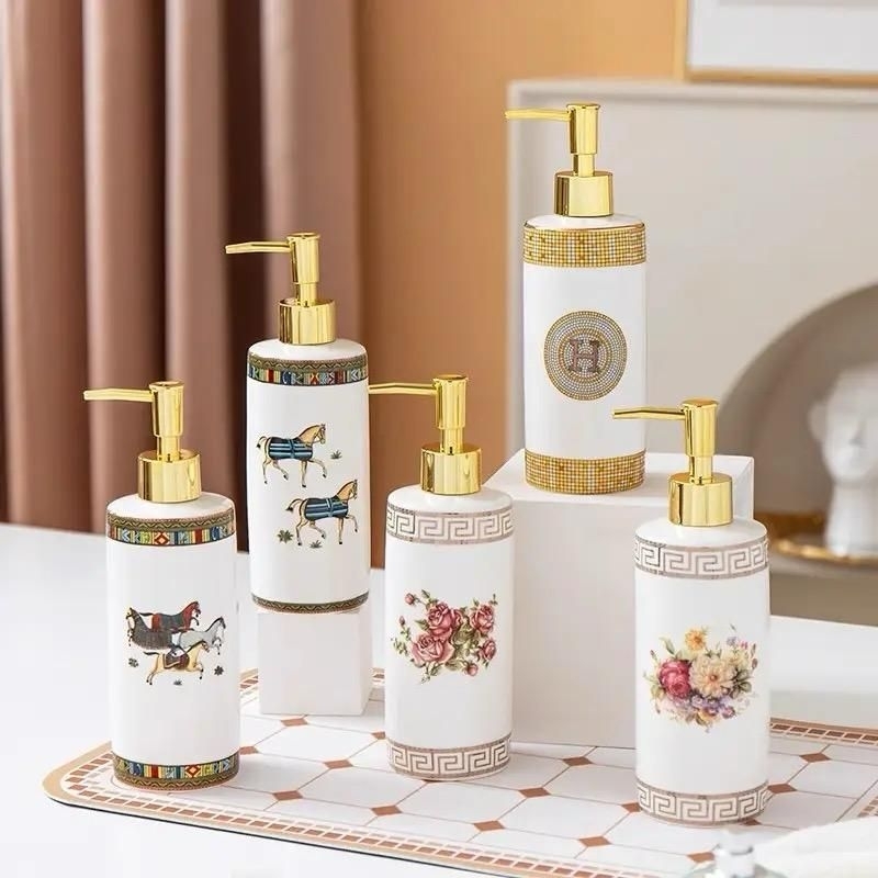 Botol Sabun Keramik Luxury botol sabun botol sampo Botol Sabun Gold Botol Sabun Keramik