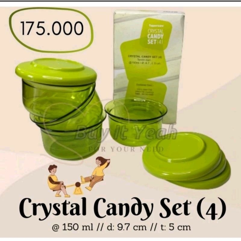 Cristal candy tupperware