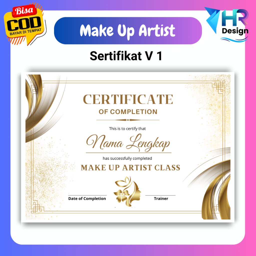 

Cetak Sertifikat Make Up Artist / Sertifikat Kursus Kecantikan