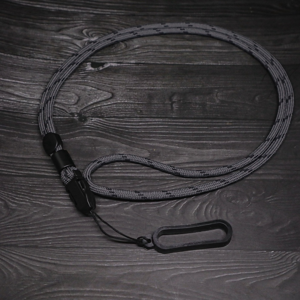 

[Produk 8E35] Lanyard Tali Paracord Prusik 4mm ID Card Gantungan Kalung Hp Phone Strap Multifungsi Include O Ring Karet 13mm 20mm 40mm 92