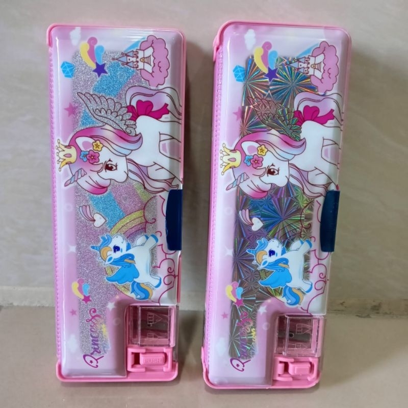 

tempat pensil unicorn/astronout/magnet pencil case