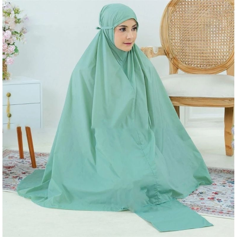 Mukenah Parasut Premium Traveling Jumbo Dewasa 2in1