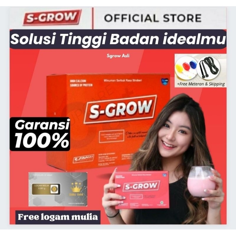 

s grow peninggi badan original 100% terbaik | S-Grow susu Kalsium Murni Tanpa efek samping Halal