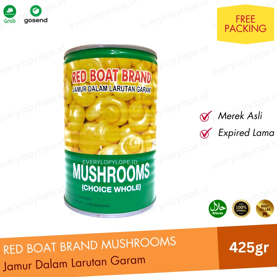 

Jamur Kancing Kaleng Red Boat Brand 425gr Moku Mushrooms Champignons vwlrq