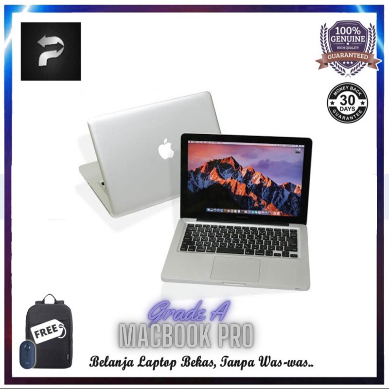 Macbook Pro 2012 Core i5 SSD 13Inch Second - Silver