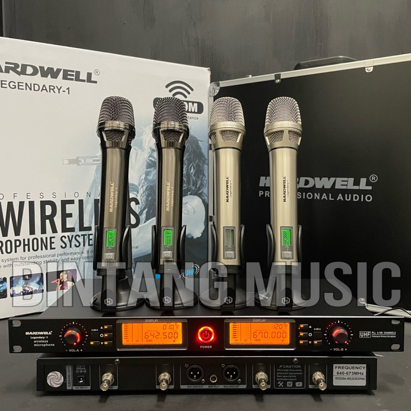 mic wireless hardwell legendary 1 original mic hardwell legendary1 bonus koper