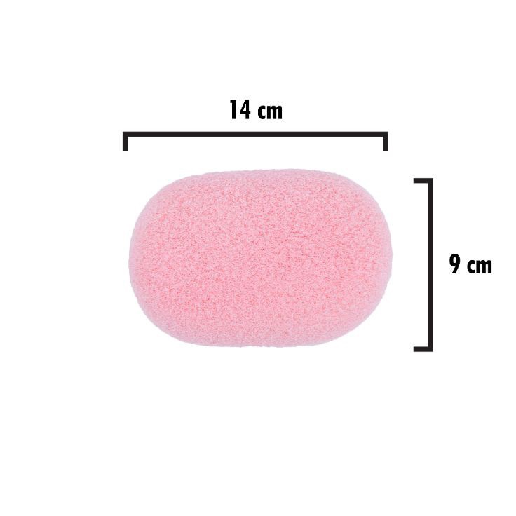 murah Tammia Exfoliating oval sponge pink 9000-2A belkang