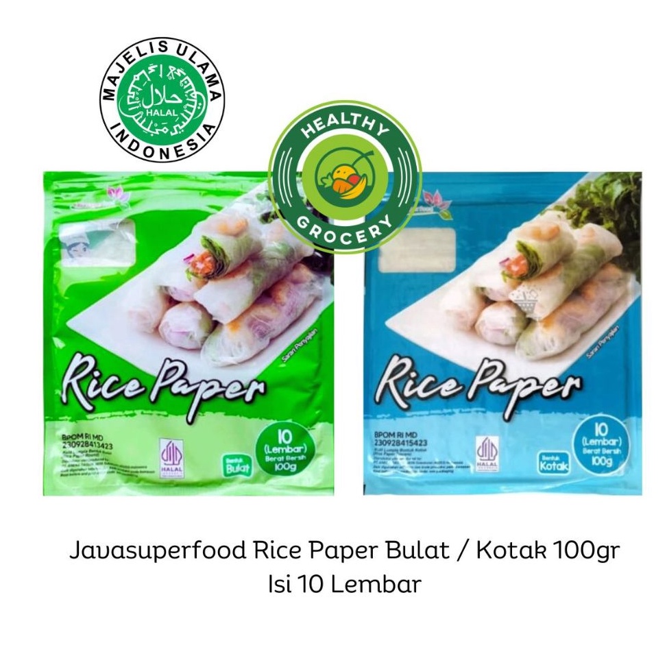 

[COD SQ44] Rice Paper / Banh Trang Paper rice Bulat 100gr Isi 10 Lembar High Quality Kulit Lumpia Vietnam JAVA SUPER FOOD qkwsq