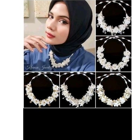 Kalung mutiara aksesoris hijab