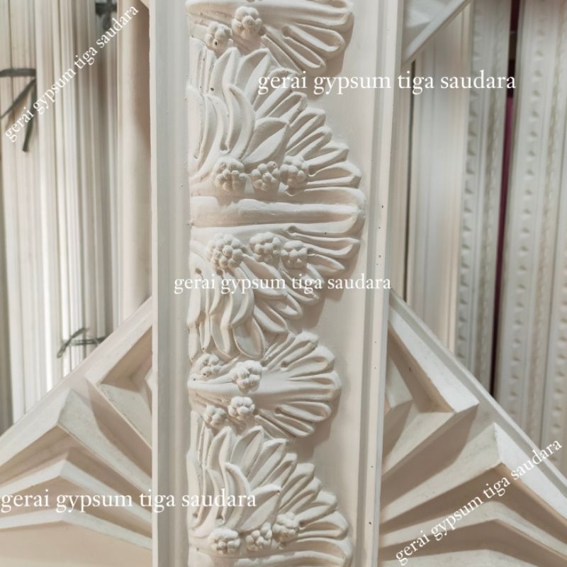 Lis Gypsum 17cm Motif Sawi Besar - Lis Profil Gypsum