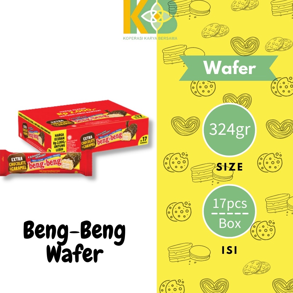 

Best✢ Beng Beng Wafer Caramel Coklat [17 Pcs] Model Baru