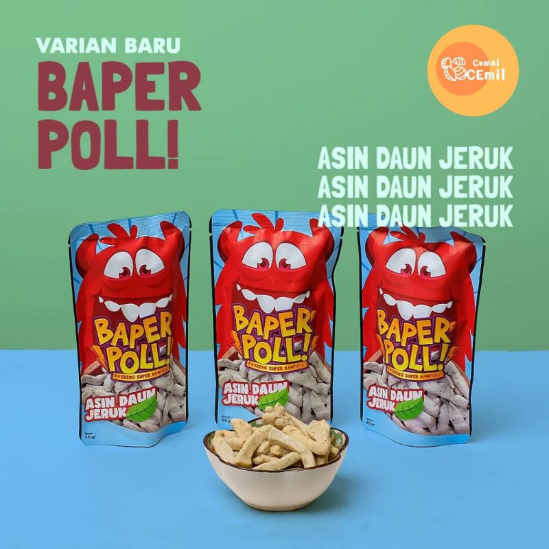 

CEMAL CEMIL - BAPER BASRENG SUPER ASIN DAUN JERUK (50g) JAJANAN KEKINIAN RENYAH GURIH