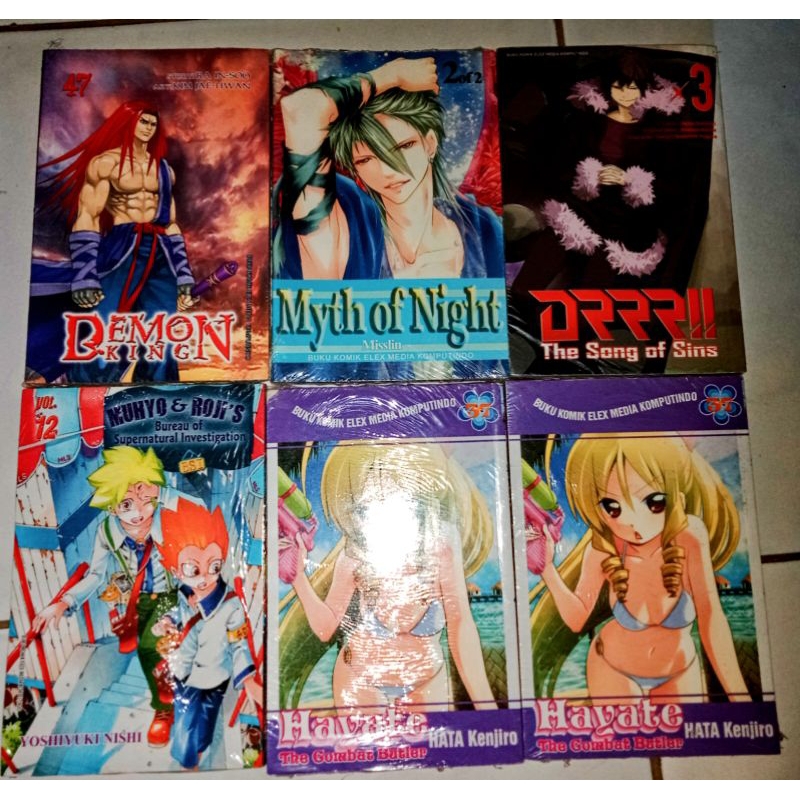 Komik (DRRR The Song Of Sins, Muhyo & Roji's, Hayate,)
