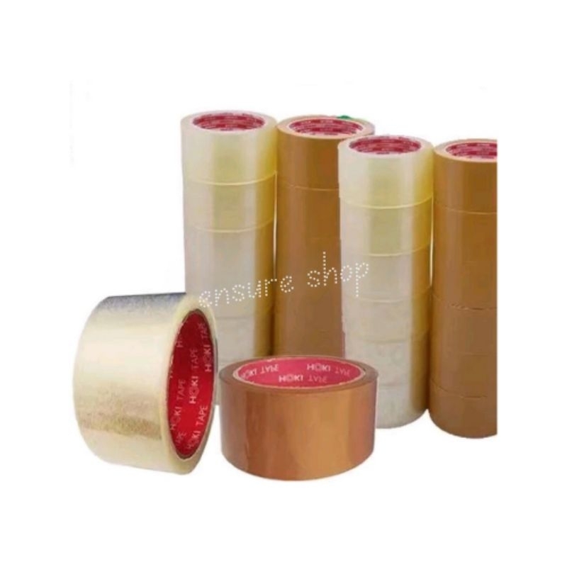 

Isolasi/Lakban bening 100yard/selotip tape/lakban coklat/lakban fragile/isolasi bolak balik/double tip
