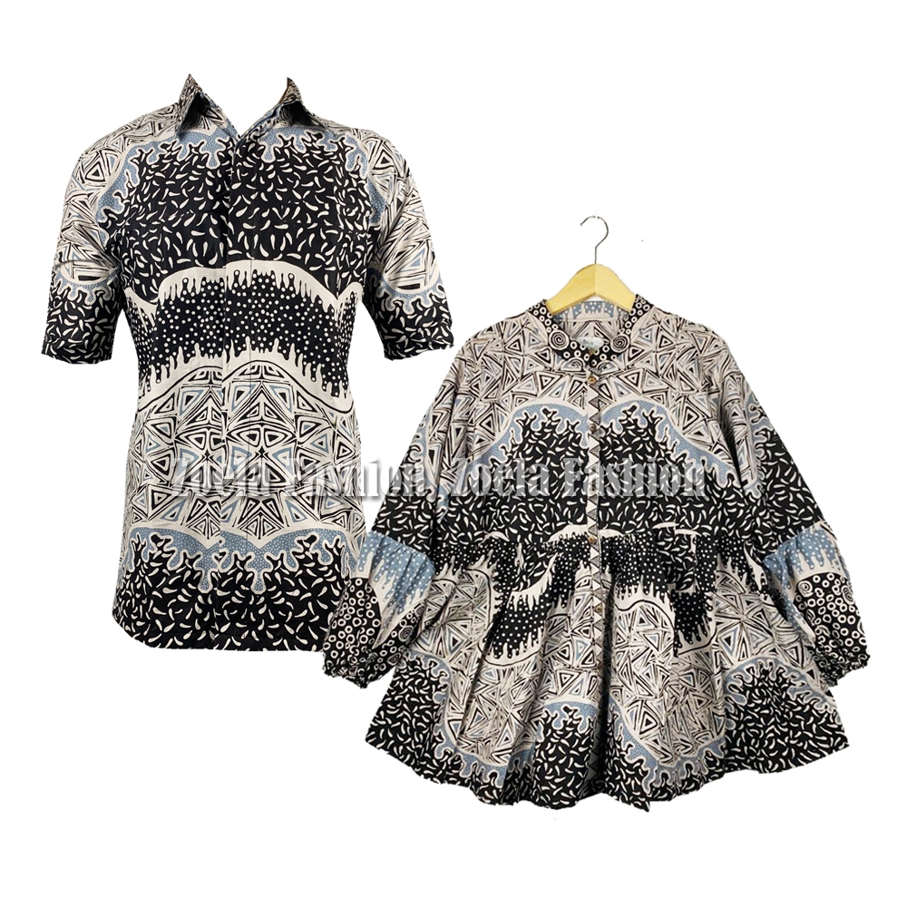 Batik Couple Keluarga Modern Jumbo LD 120 130 140 150 Busui Friendly
