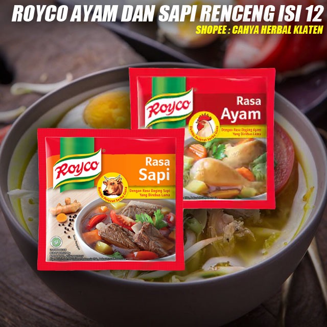 

Royco Roico Ayam Dan Sapi Renceng Isi 12 Pcs