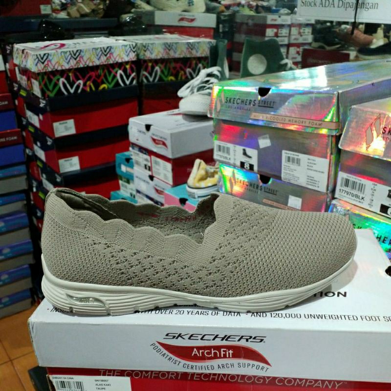 promoSEPATU SKECHER WANITA ARCH FIT SEAGER- SEPATU SKECHER 158557 ORIGINAL MURAH ( HANYA SIZE 40 )