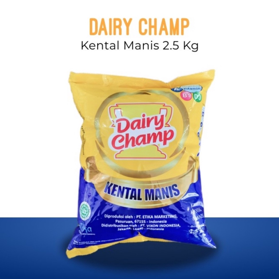 

[NL974] Susu Krimer Kental Manis SKM Dairy Champ bantal 2,5 kg 6wczt