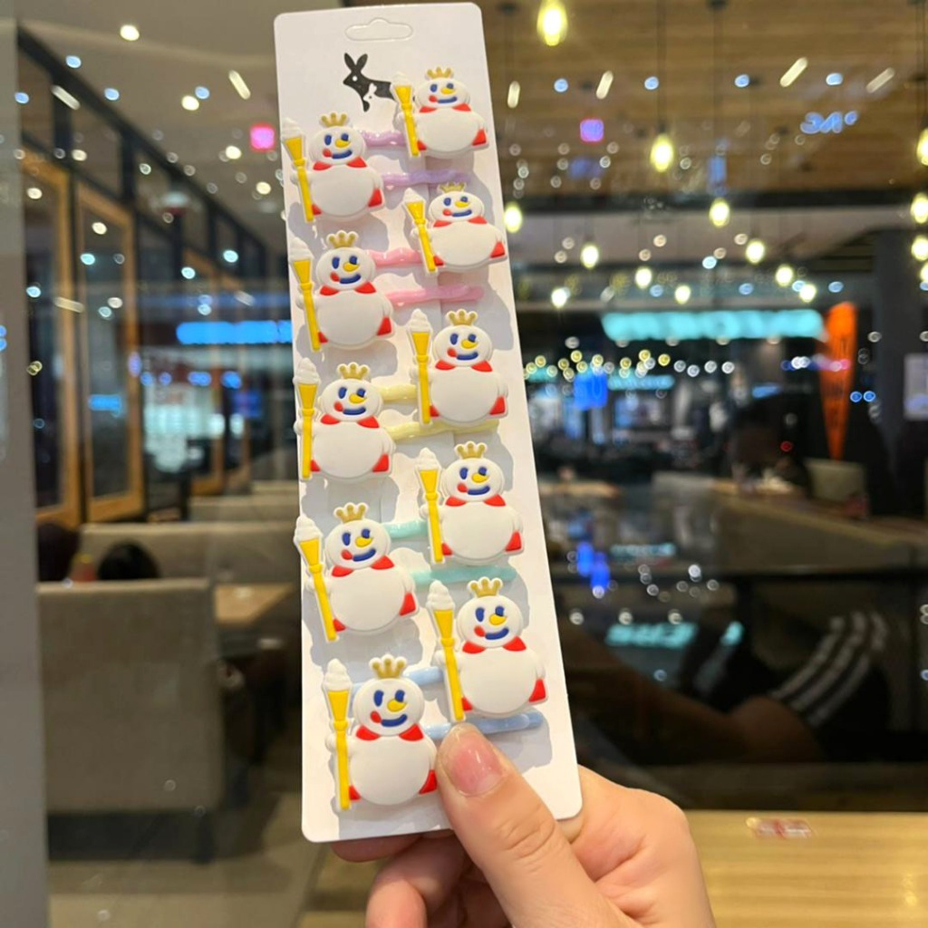 10 PCS JEPIT RAMBUT ANAK LUCU/ JEPITAN RAMBUT ANAK LUCU KARAKTER MIXUE