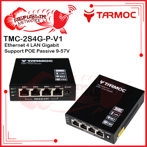 Switch 4 Port Gigabit + 2 SFP Uplink POE | Switch Hub 4 Port Unmanaged