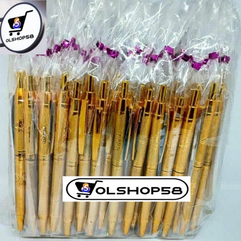 

( isi 100pcs ) Pena emas perak kemasan plastik
