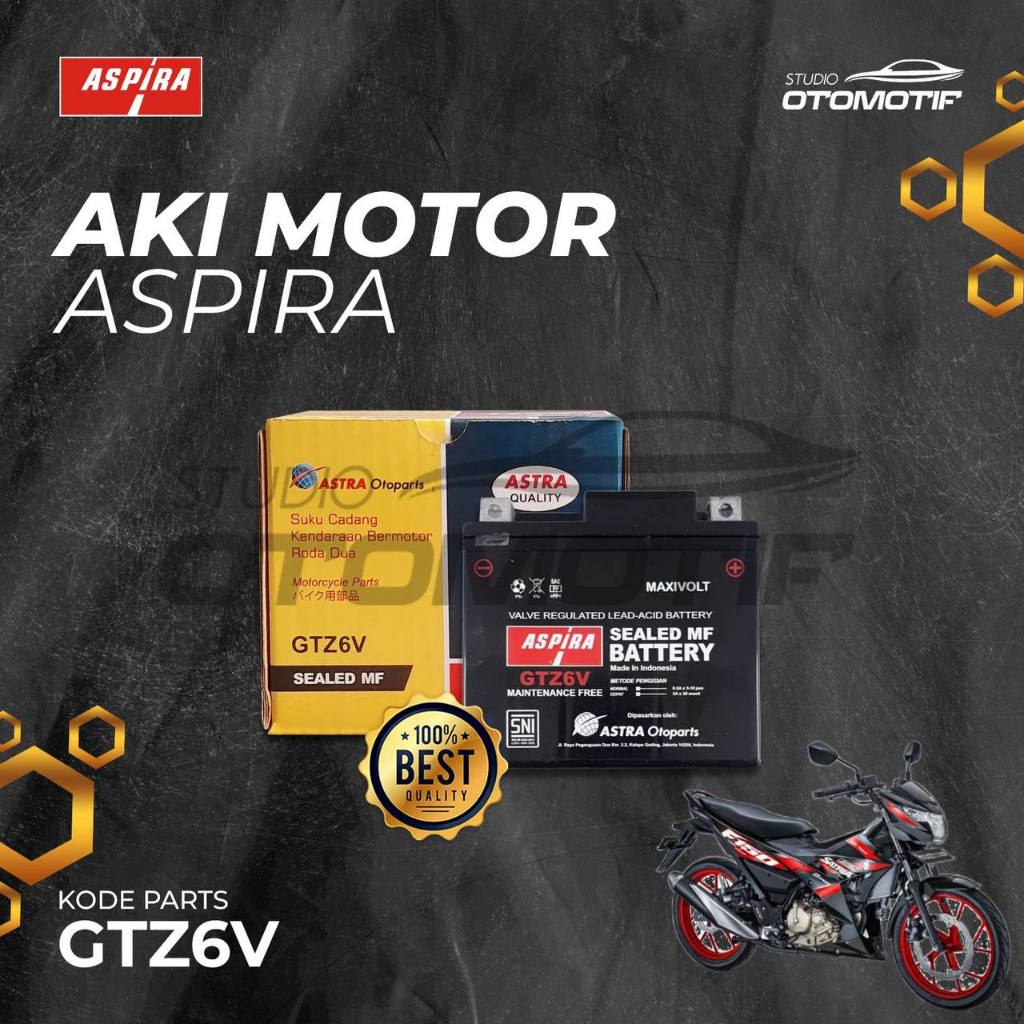 Aki Motor Satria FU 150 FI CBR 150 New Scoopy ESP GTZ-6V