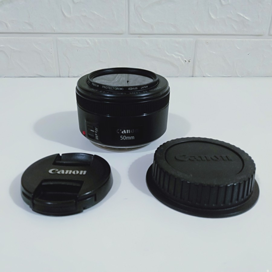lensa canon 50mm f1 8 stm / lensa fix Canon second