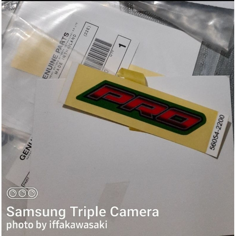 stiker sticker emblem kawasaki z125 original