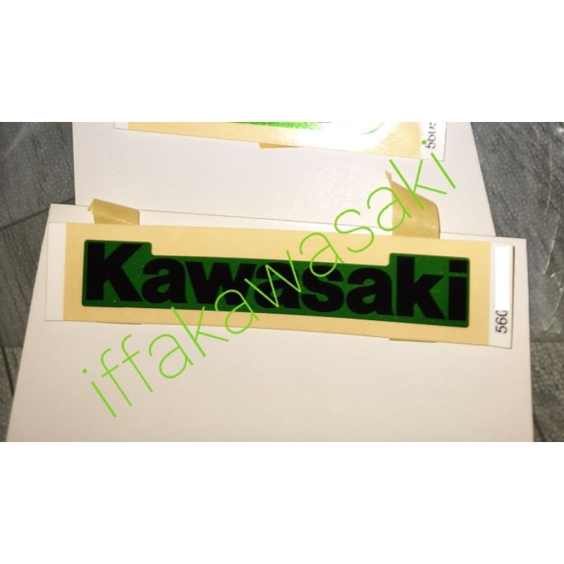 stiker sticker tulisan kawasaki untuk z125
