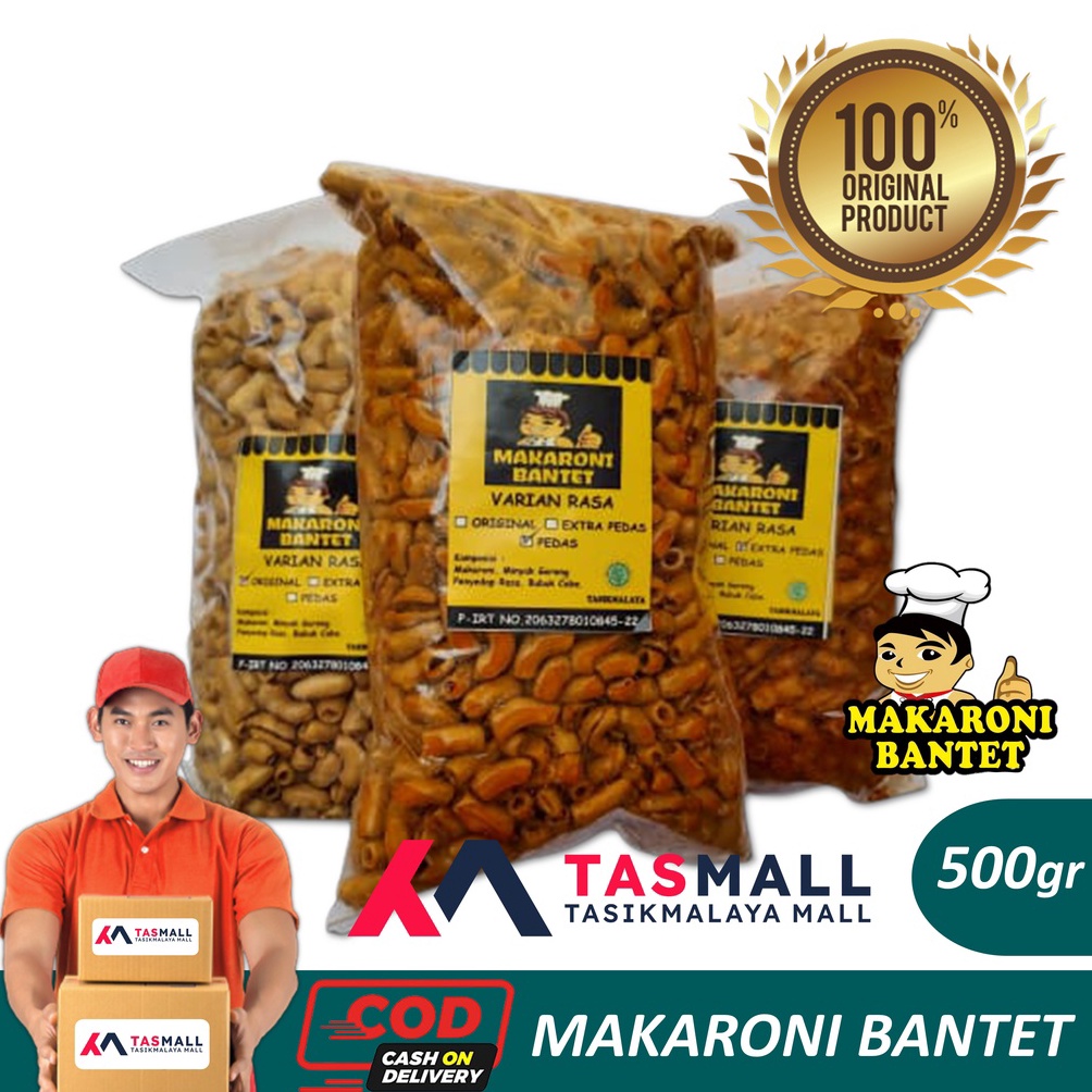 

MAKARONI BANTET KILOAN Oleh-Oleh Khas Tasikmalaya kemasan 500gr 96el0
