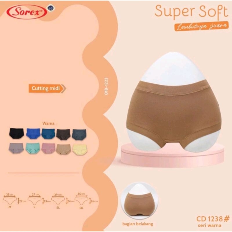Sorex Cd Basic Super Soft 1238 Karet Lebar