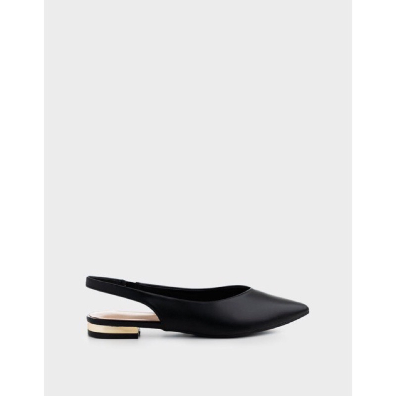 URBAN&CO Basic Shoes Allyn Black Sepatu Flatshoes Hak High Heels Urban n Co Murah