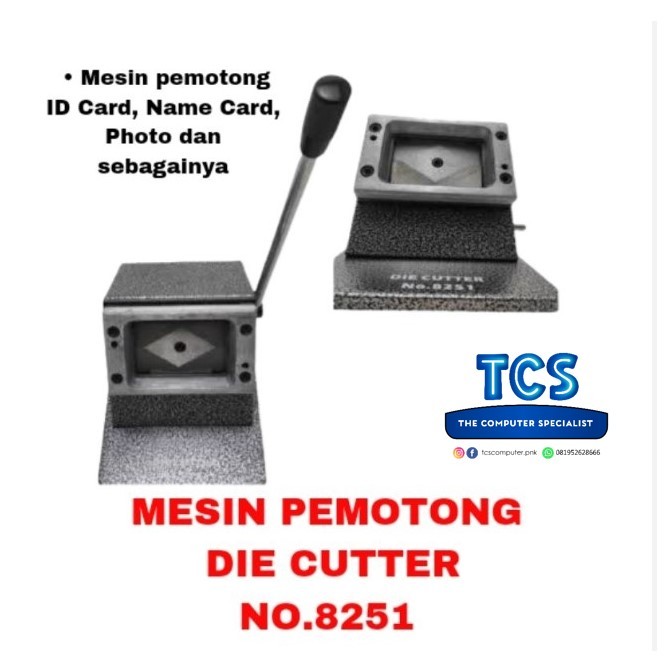 

Mesin Pemotong ID Card No. 8251, PVC ID Card Die Cutter No. 8251 New