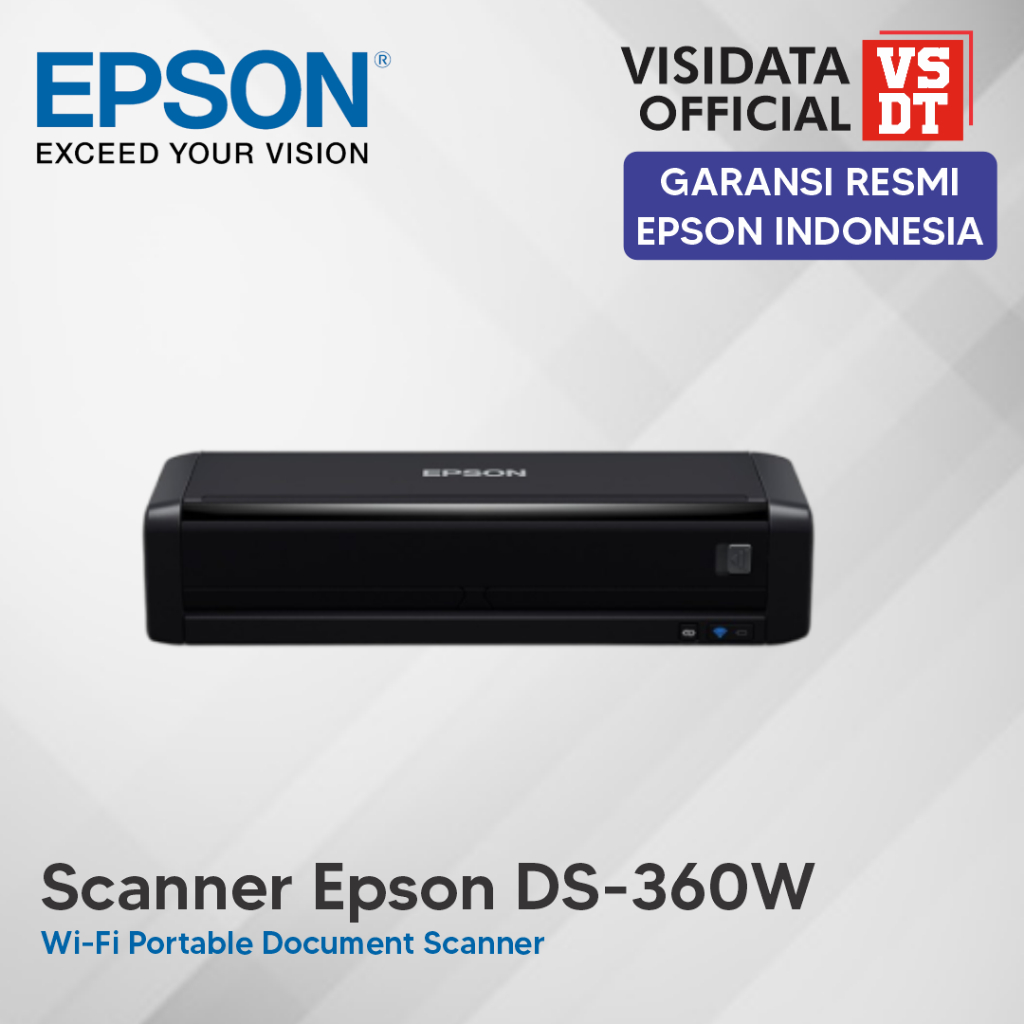 Epson DS-360W Document Scanner WorkForce Wi-Fi Portable -Garansi Resmi