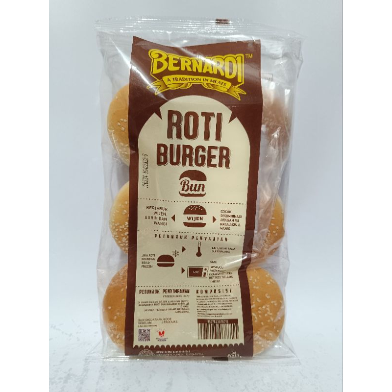 

Roti burger bernardi isi 6/burger wijen/burger bun