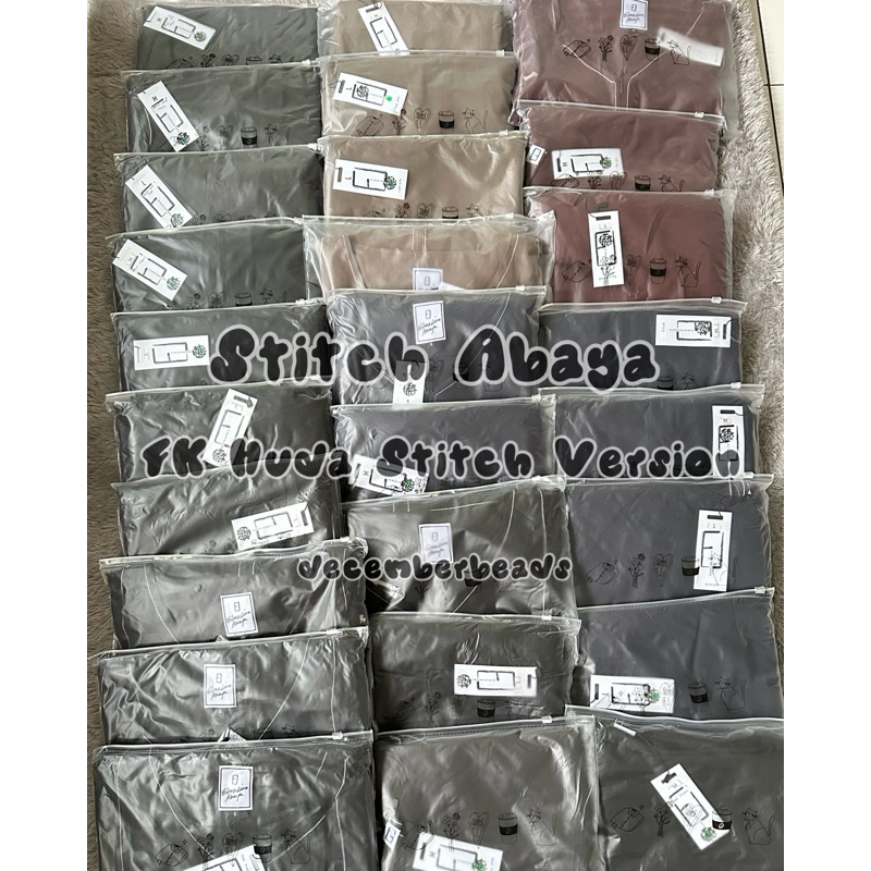 STITCH ABAYA ELMADINA / FK HUDA STITCH ELMADINA / TAWNY PORT
