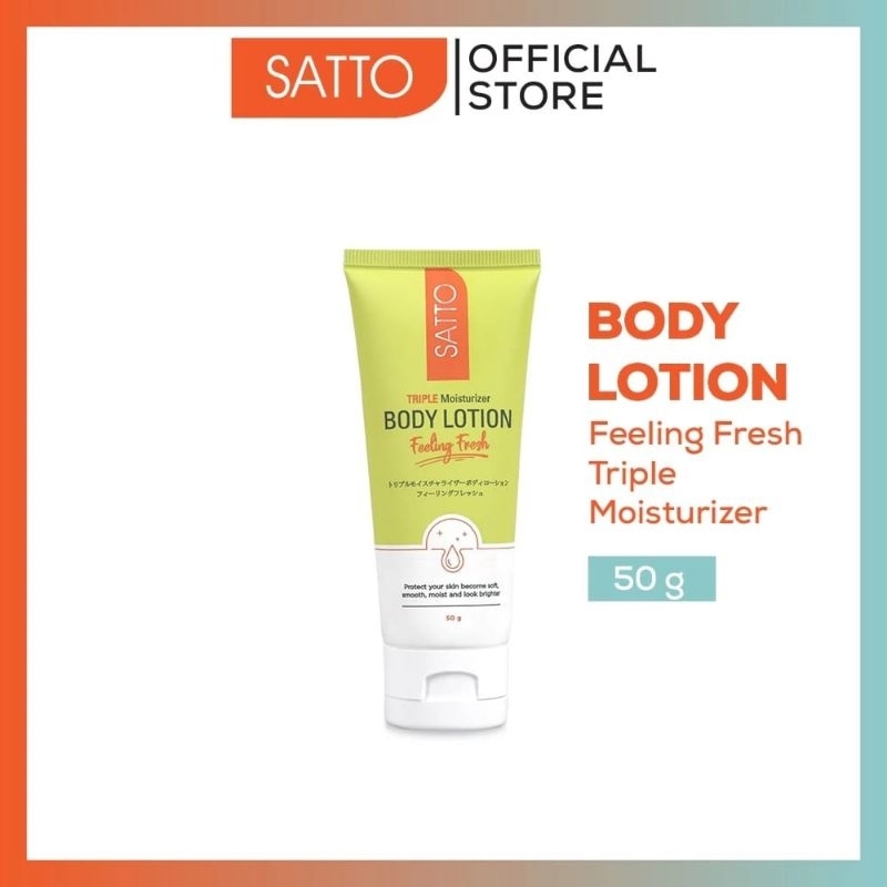 SATTO BODY LOTION FEELING FRESH TRIPLE MOISTURIZER