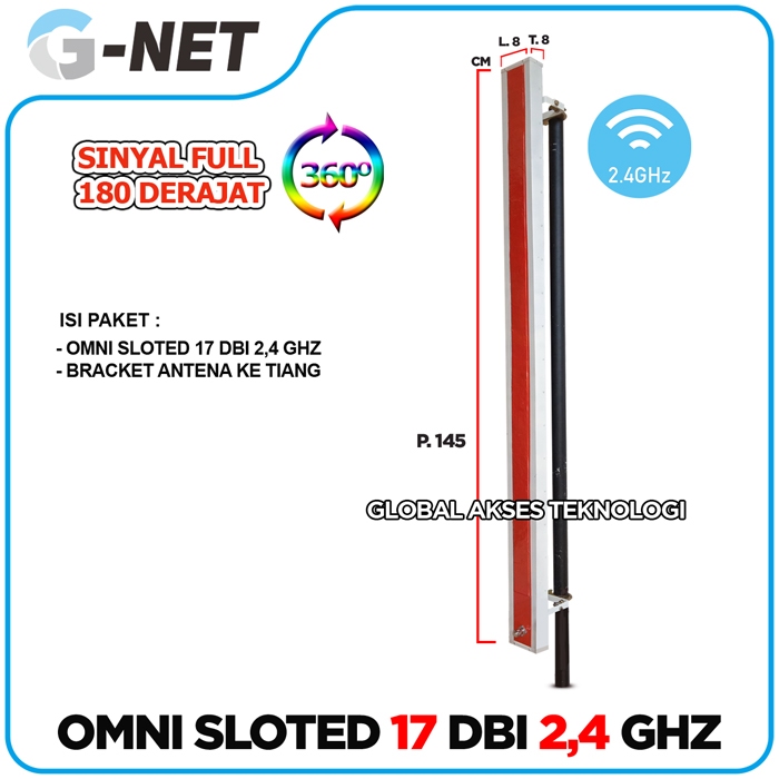 antena wifi 2,4 ghz Omni Slotted 17 dBi