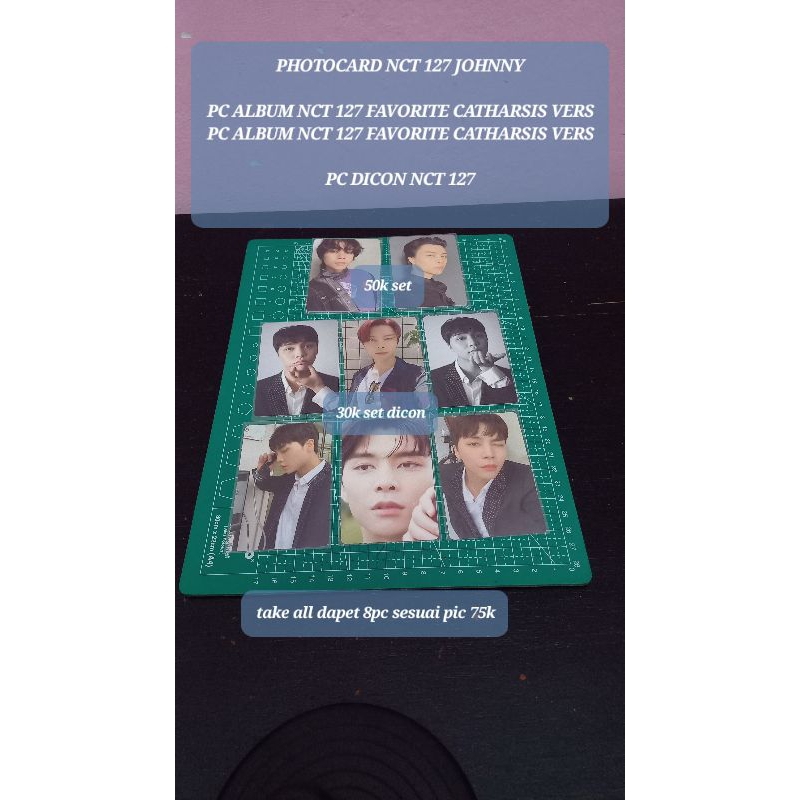 PHOTOCARD NCT 127 JOHNNY ALBUM FAVORITE CLASSIC CATHARSIS DICON NCT 127
