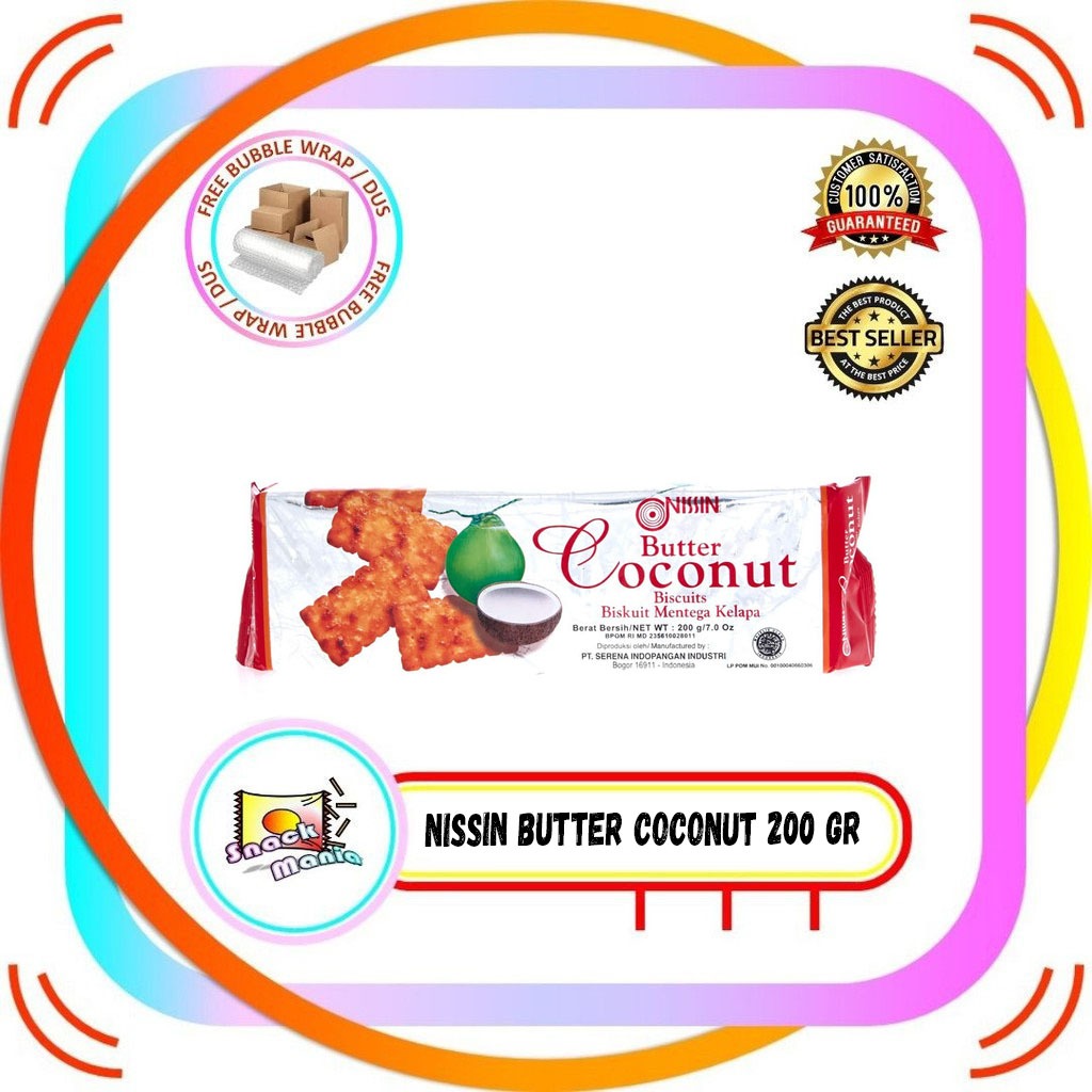 

Nissin Butter Coconut ~ 200 gr Biskuit Mentega Kelapa