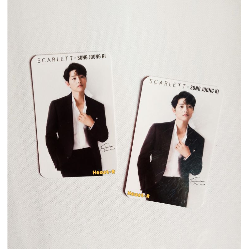 OFFICIAL SONG JOONG KI X SCARLETT PC PHOTOCARD KARTU HOLOGRAM