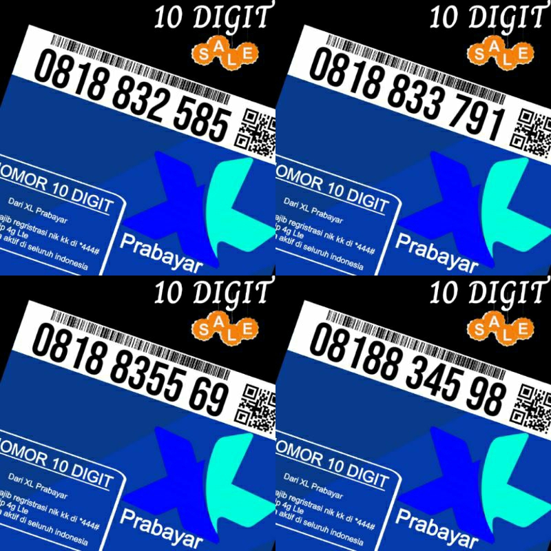 NOMOR CANTIK 10 DIGIT XL PRABAYAR LANGKA O 8188