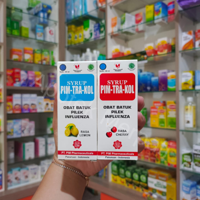 PIM-TRA-KOL SIRUP LEMON 60 ML DAN PIM-TRA-KOL SIRUP CHERRY 60 ML